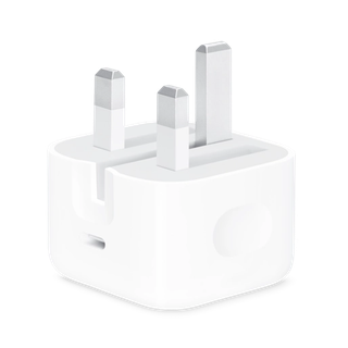 شارژر دیواری 20 وات اپل مدل 20W USB-C با اتصال به پریز سه پین و تکنولوژی شارژ سریع شارژ سریع USB PD 1.0، دارای یک عدد درگاه خروجی USB Type-C و قابلیت شارژ لپ تاپ